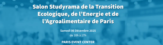 Salon Studyrama de la Transition Ecologique, de l'Energie et de l'Agroalimentaire de Paris