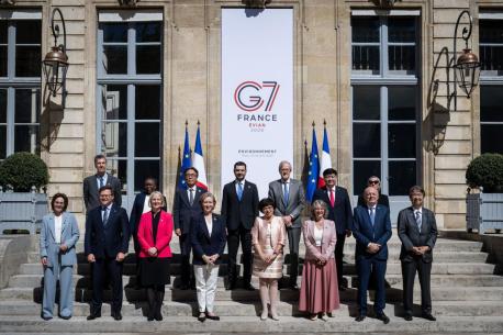 G7 environnement : photo de famille des ministres, jeudi 23 avril 2026