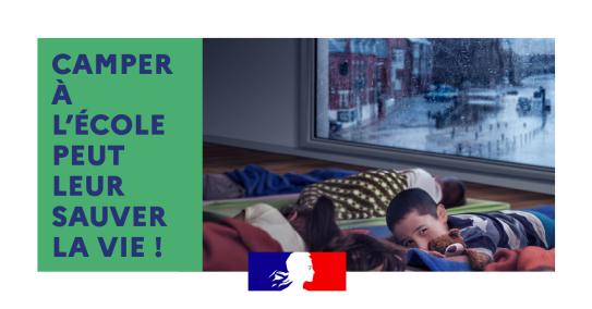 Camper à l'école peut leur sauver la vie !