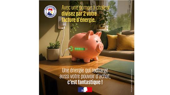 Avec une pompe à chaleur divisez par 2 votre facture d'énergie.