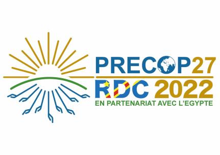 Logo pré-COP 27_RDC 2022, en partenariat avec l'Égypte