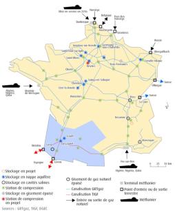 Points d’interconnexion et terminaux méthaniers