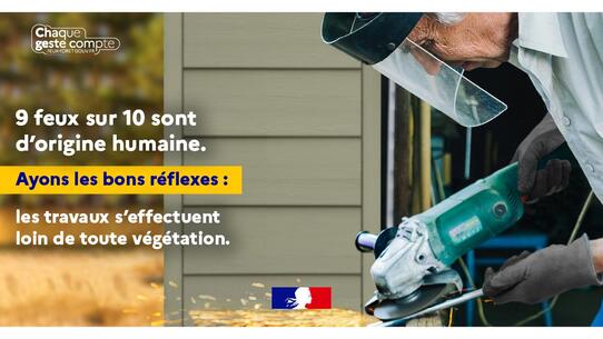 Ayons les bons réflexes : les travaux s'effectuent loin de toute végétation. Chaque geste compte. 