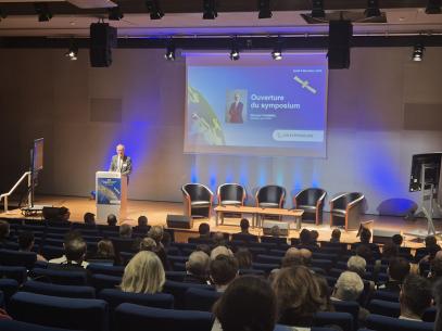 Richard Thummel, directeur de la DSAC à la tribune du symposium sécurité 2025